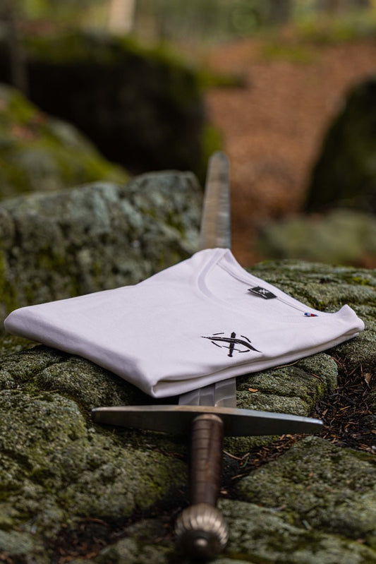 T-shirt français - Femme - Blanc - La plume et l'épée